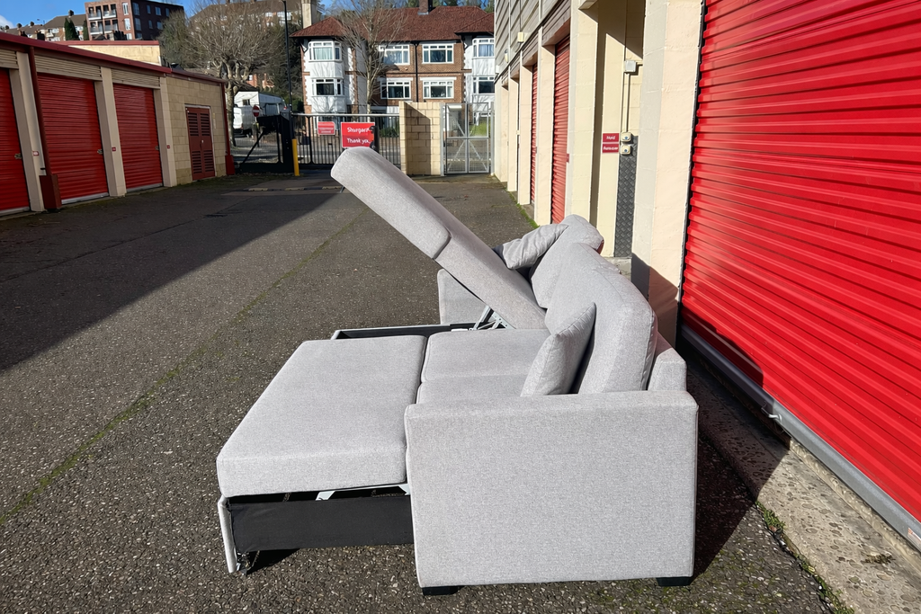 Light Grey Habitat Corner Sofa Bed