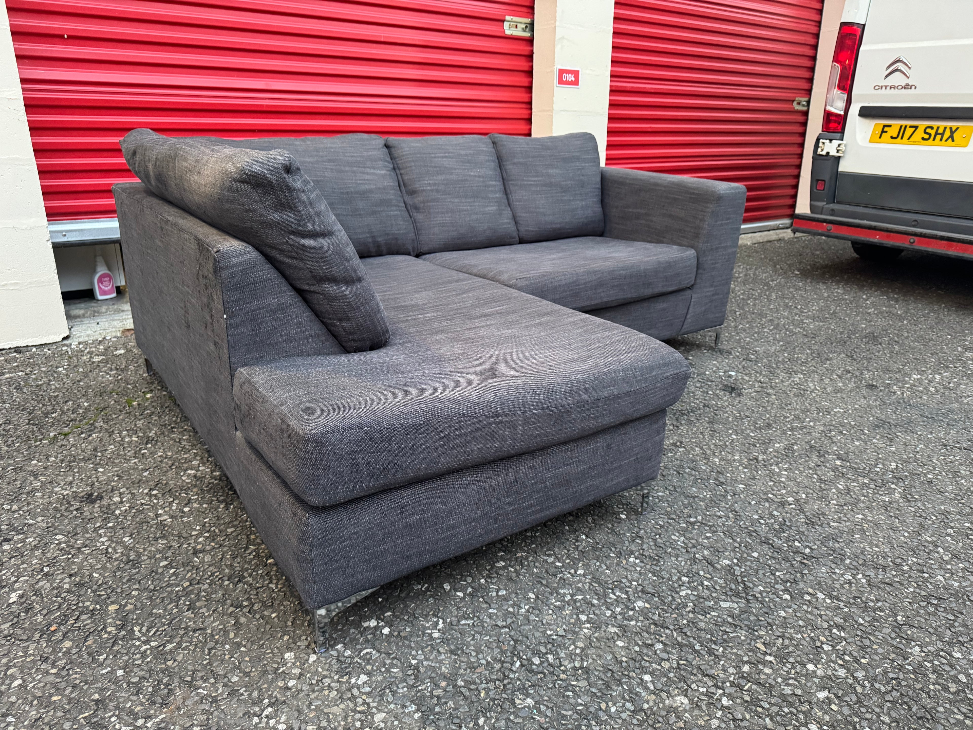 Dark Grey Corner Sofa