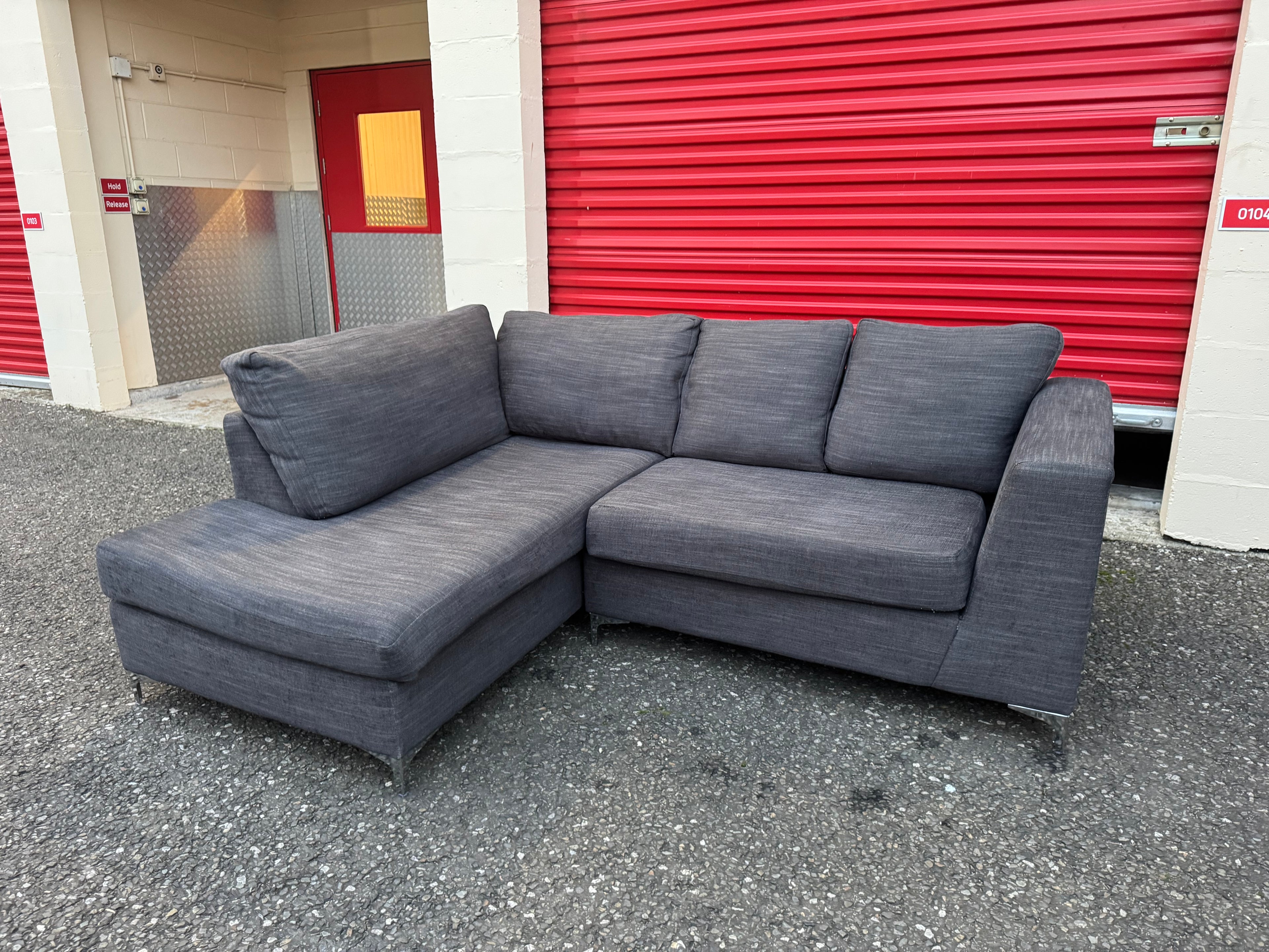 Dark Grey Corner Sofa