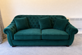 Green Velvet Chesterfield Sofa
