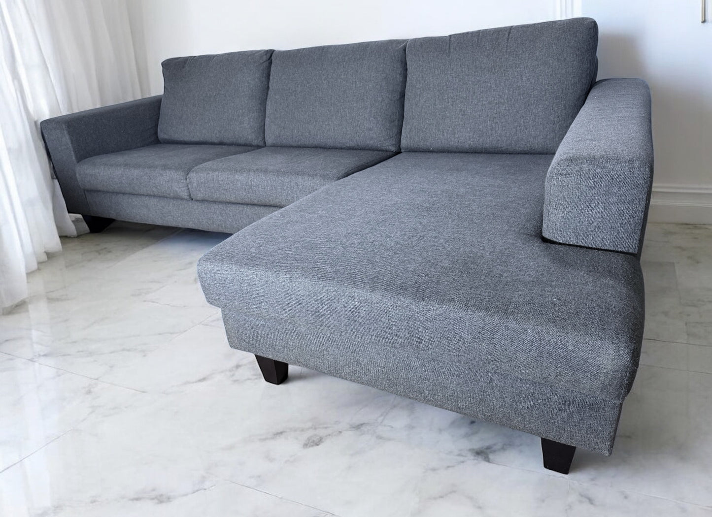 Grey John Lewis L Shape Sofa