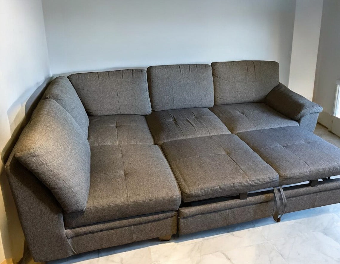 Grey Corner Sofa Bed