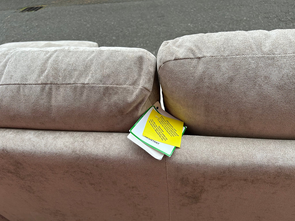 Habitat Beige Chenille Corner Sofa