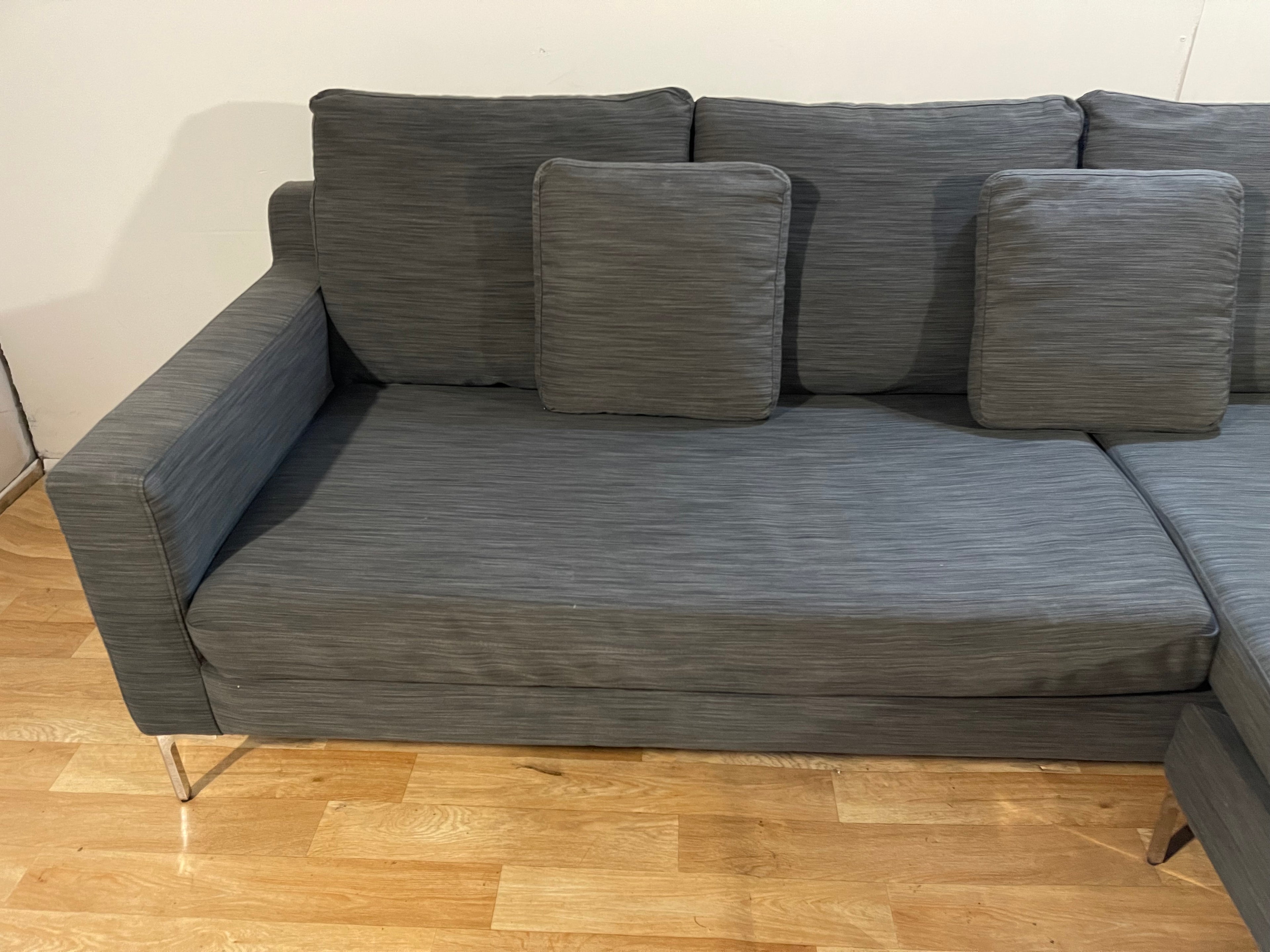 Grey Dwell L Shape Sofa