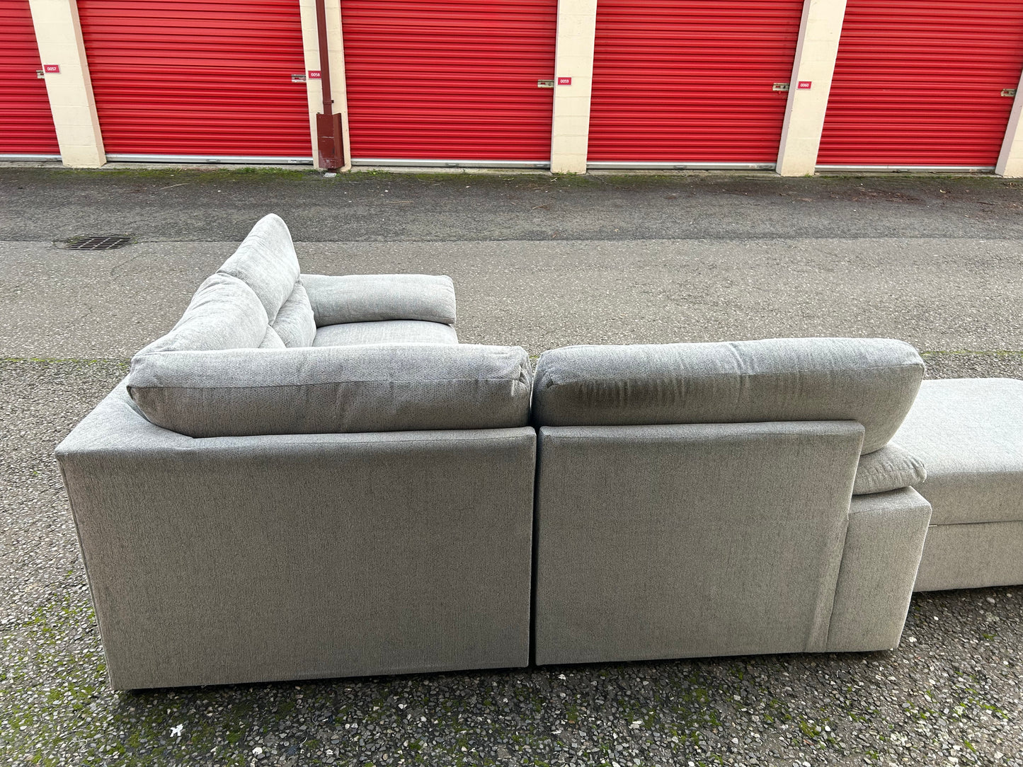 Oak Furniture Land Modular Corner Sofa & Footstool