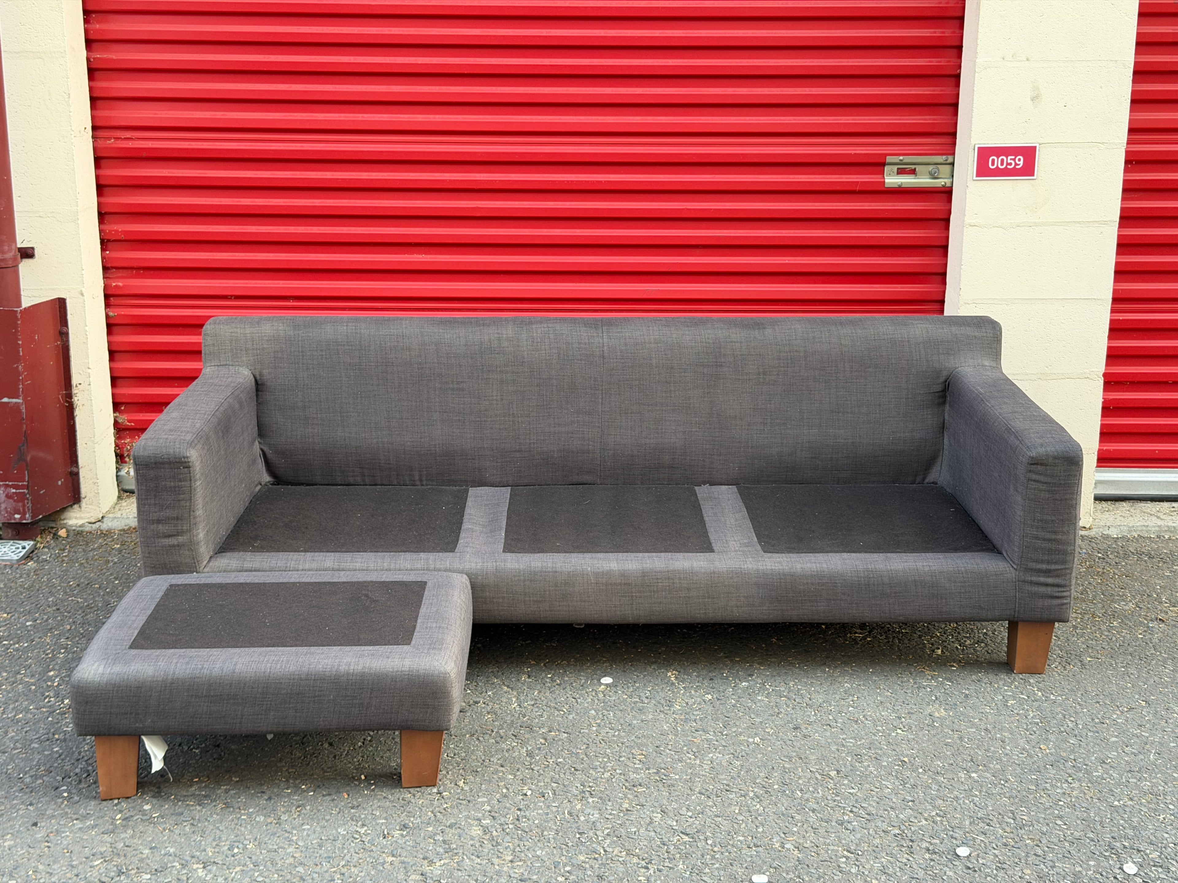 Grey Dwell L Shape Reversible Sofa