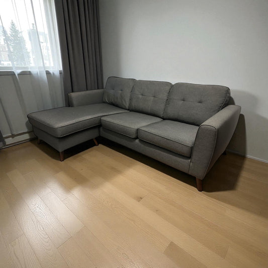 Grey Modern Corner Sofa