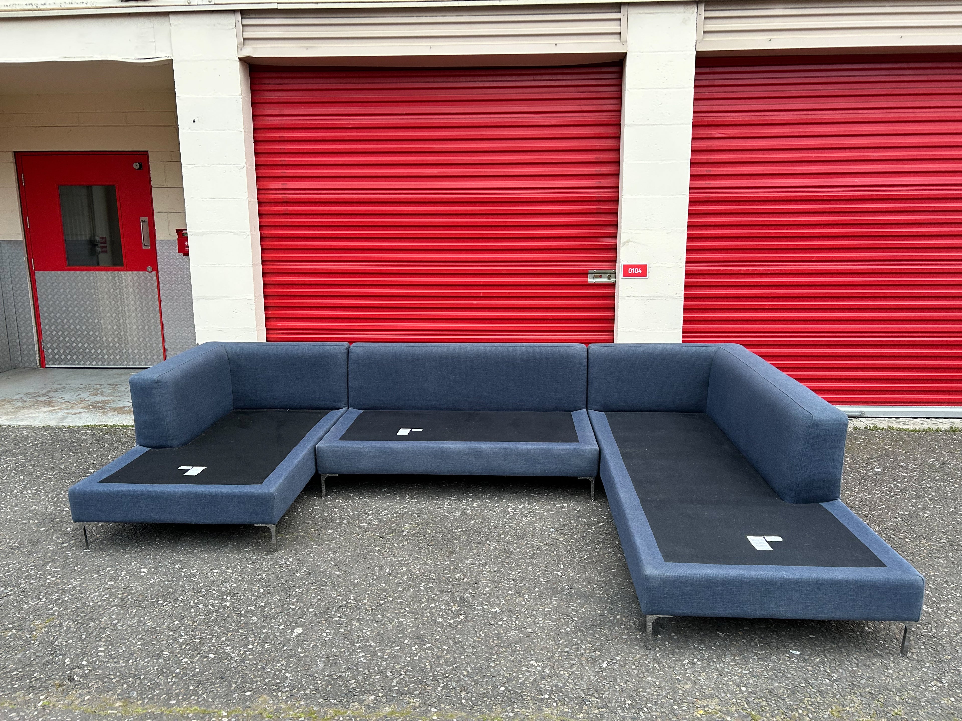 Blue MADE U-Shape Sofa