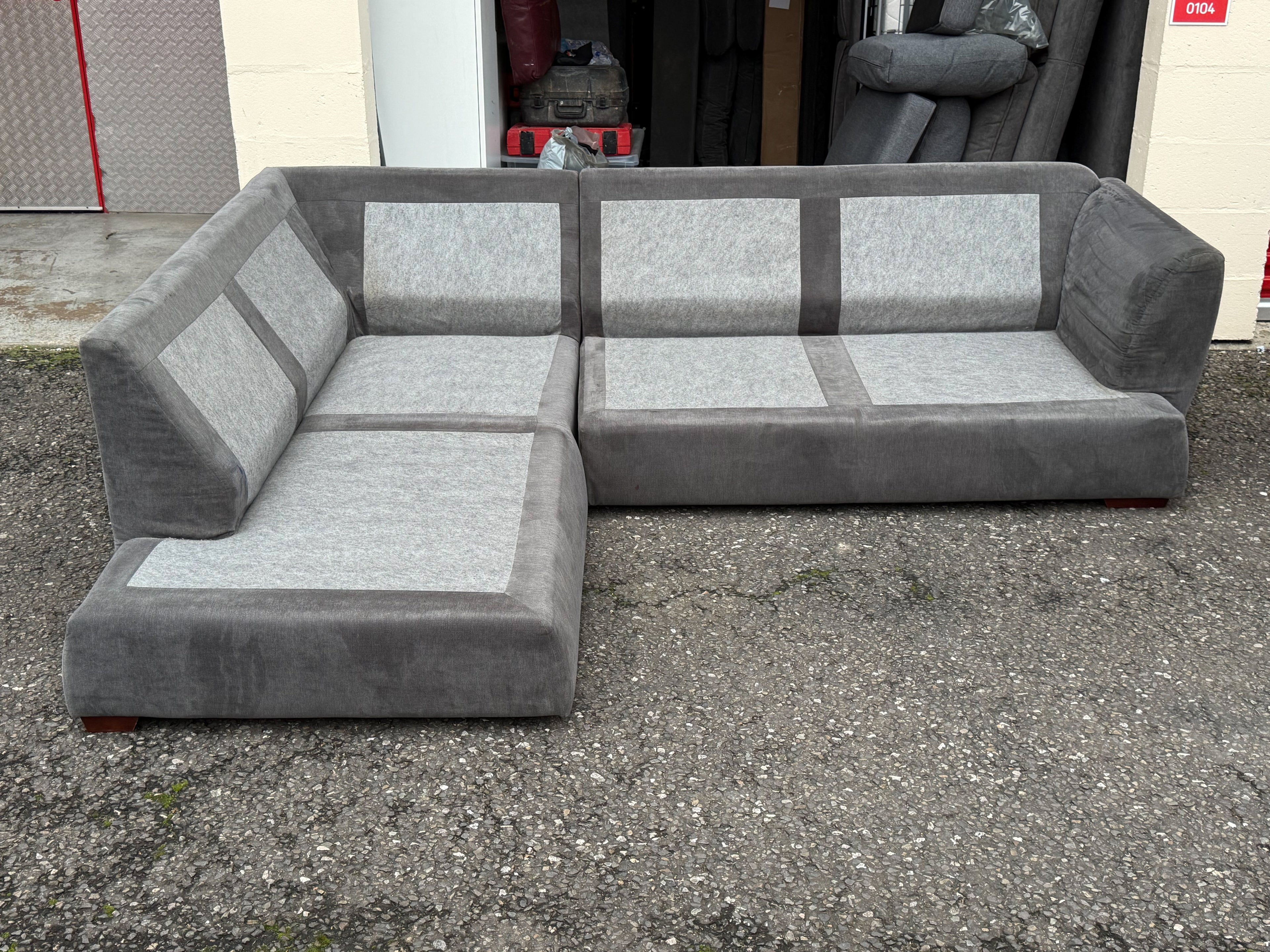 Grey DFS Orka Corner Sofa