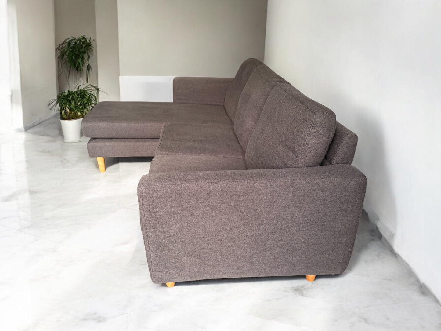 Grey L Shape Sofa