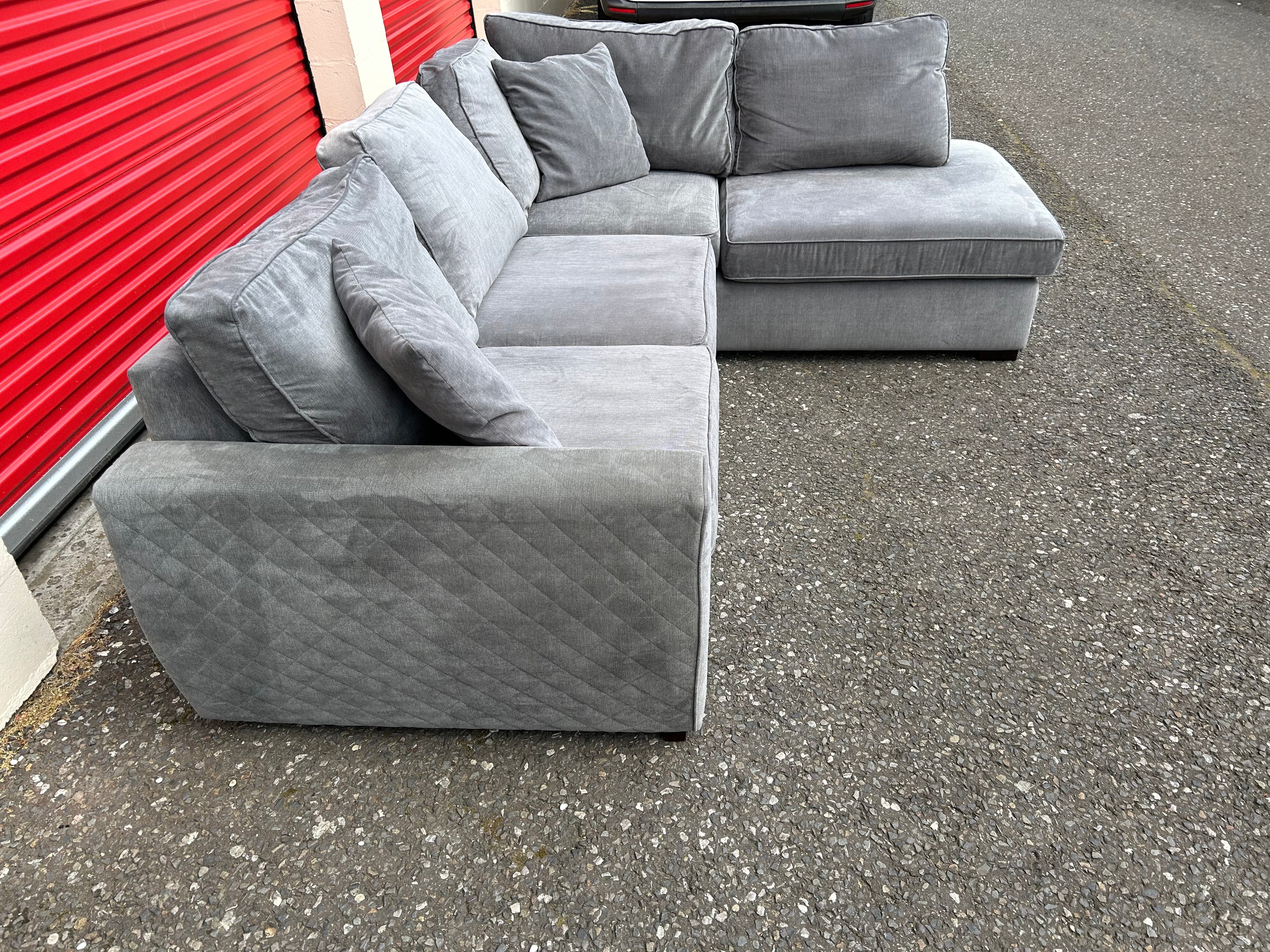 Grey DFS Orka Corner Sofa