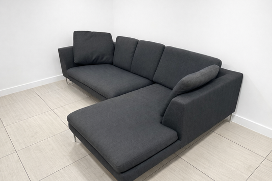 Modern Blue L Shape Sofa