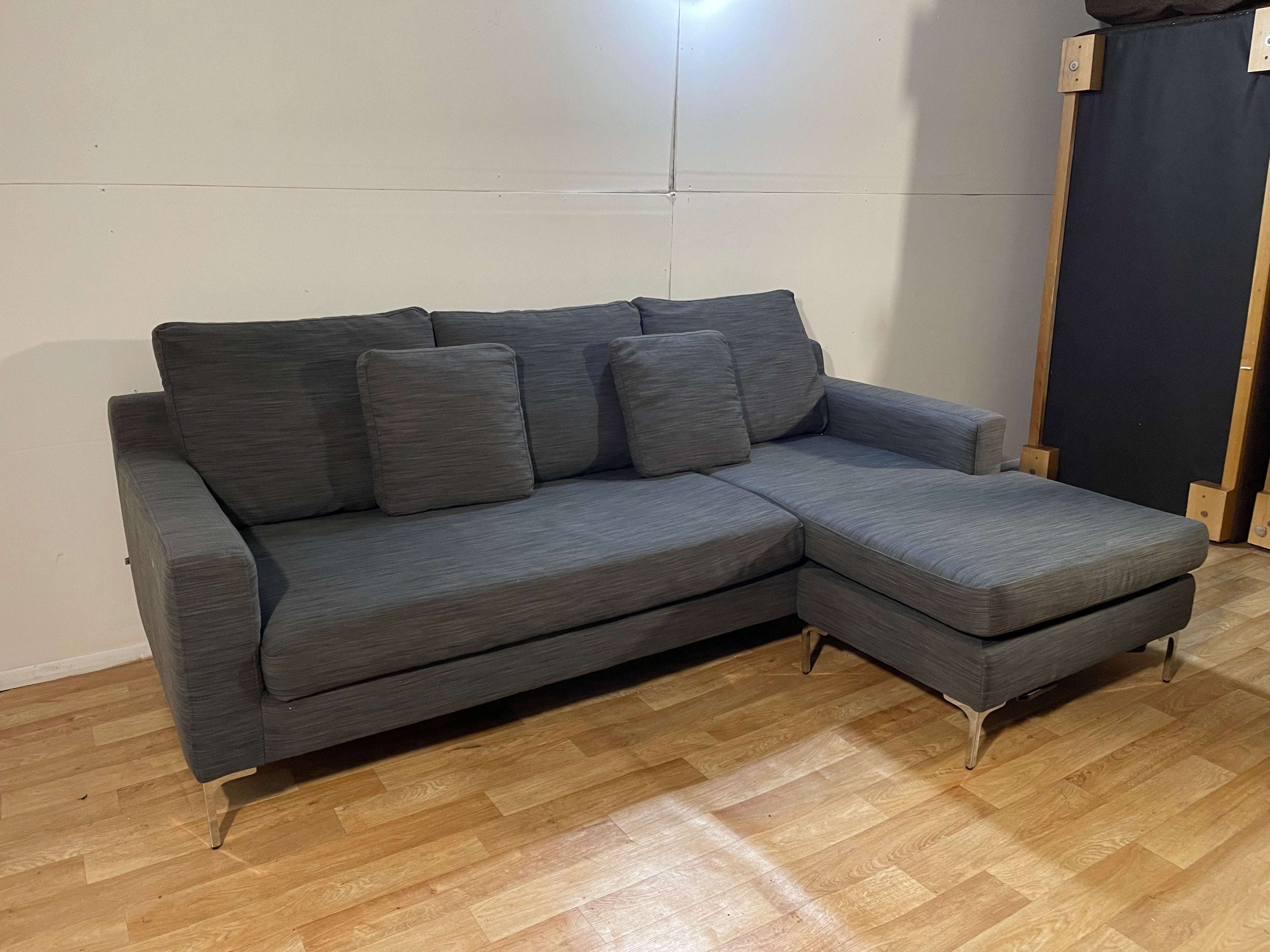 Grey Dwell L Shape Sofa