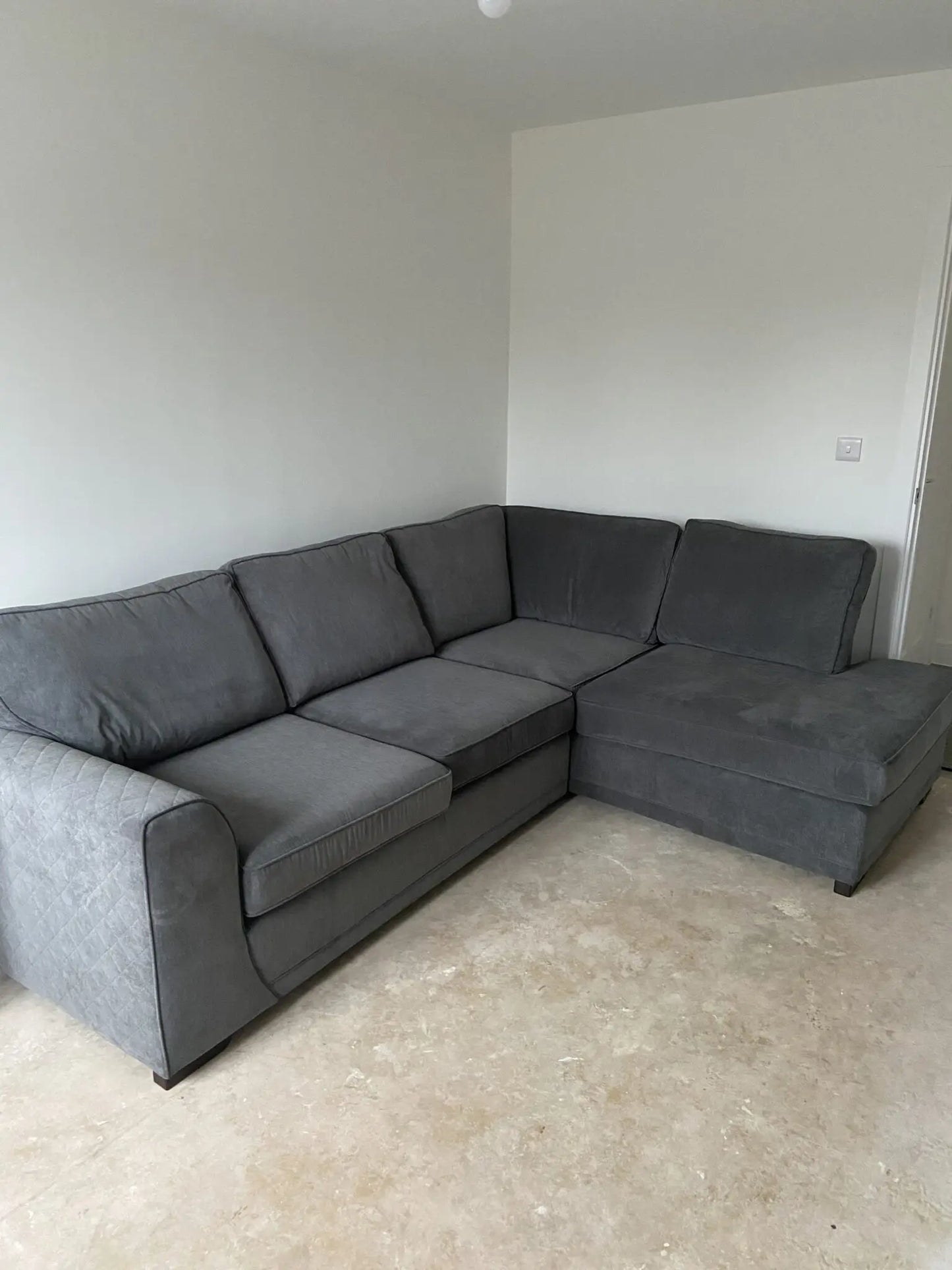 DFS Orka Grey Corner Sofa