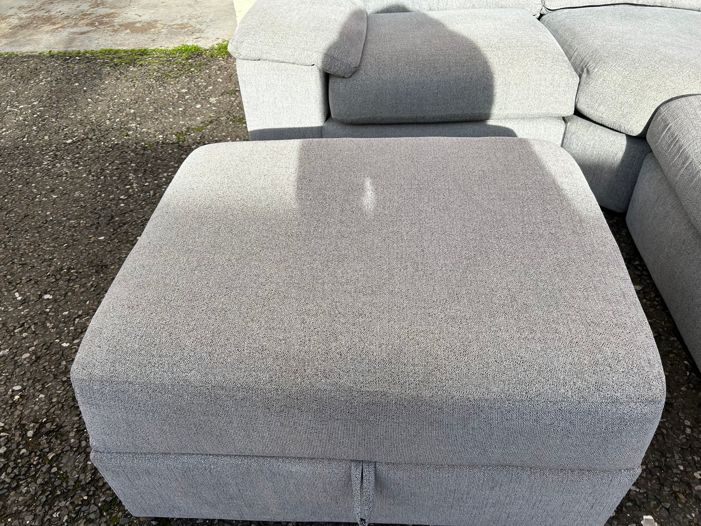 Oak Furniture Land Modular Corner Sofa & Footstool