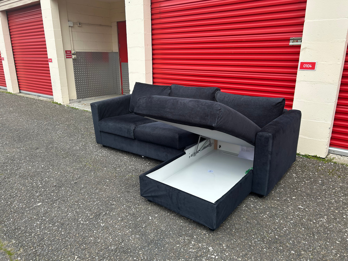 Dark Blue IKEA Vimle Corner Sofa