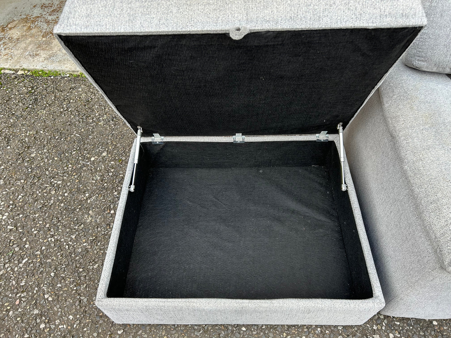 Oak Furniture Land Modular Corner Sofa & Footstool