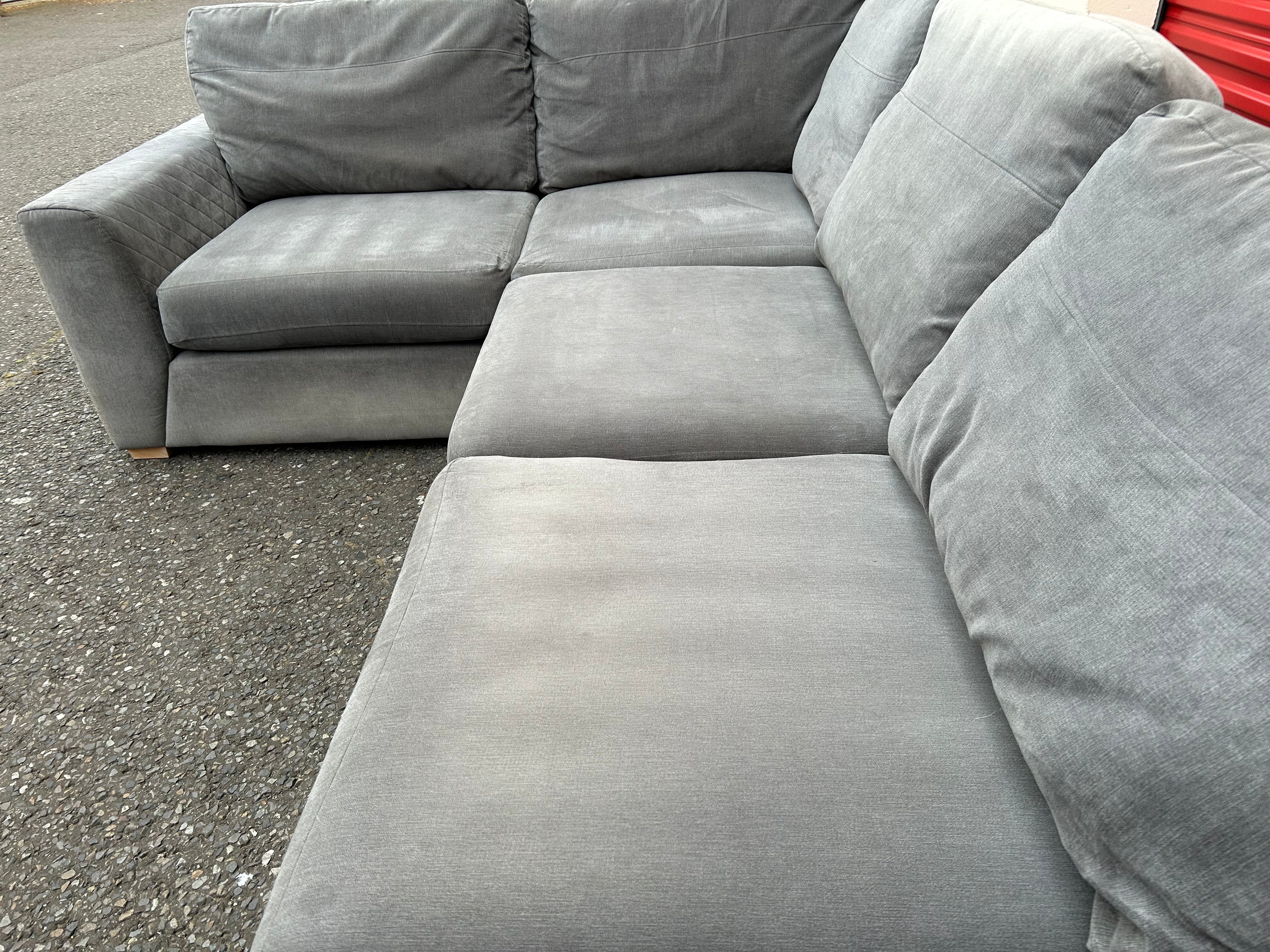 Grey DFS Orka Corner Sofa Bed