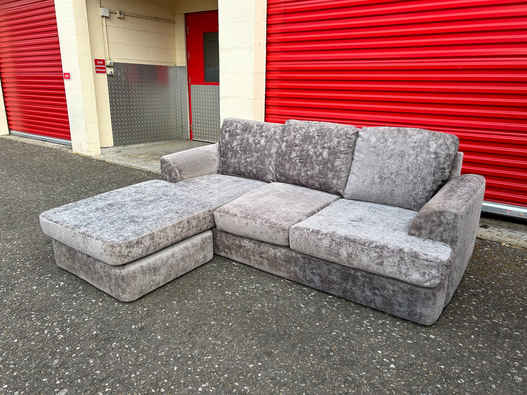 Next Crushed Velvet Corner Sofa