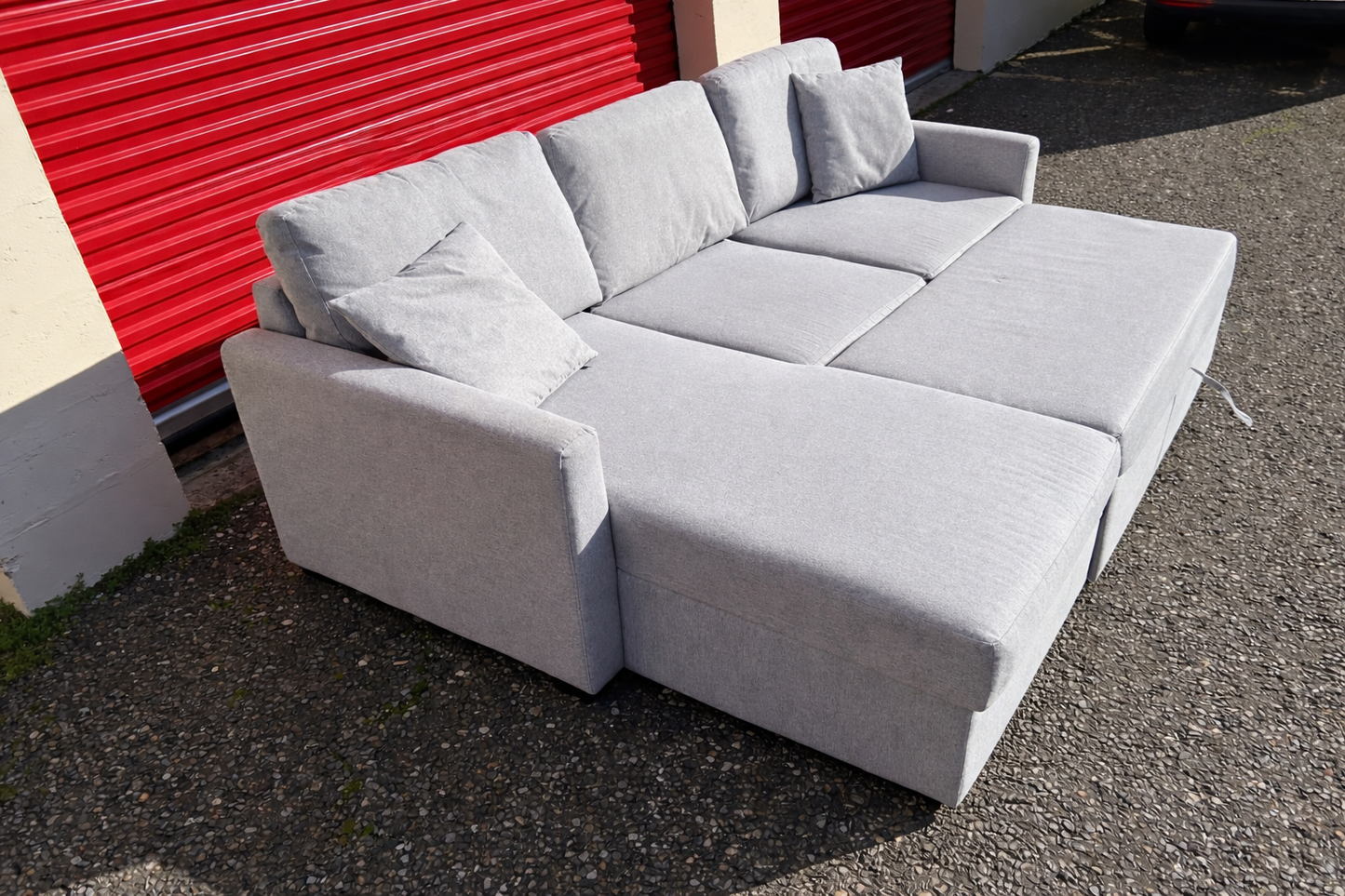 Light Grey Habitat Corner Sofa Bed