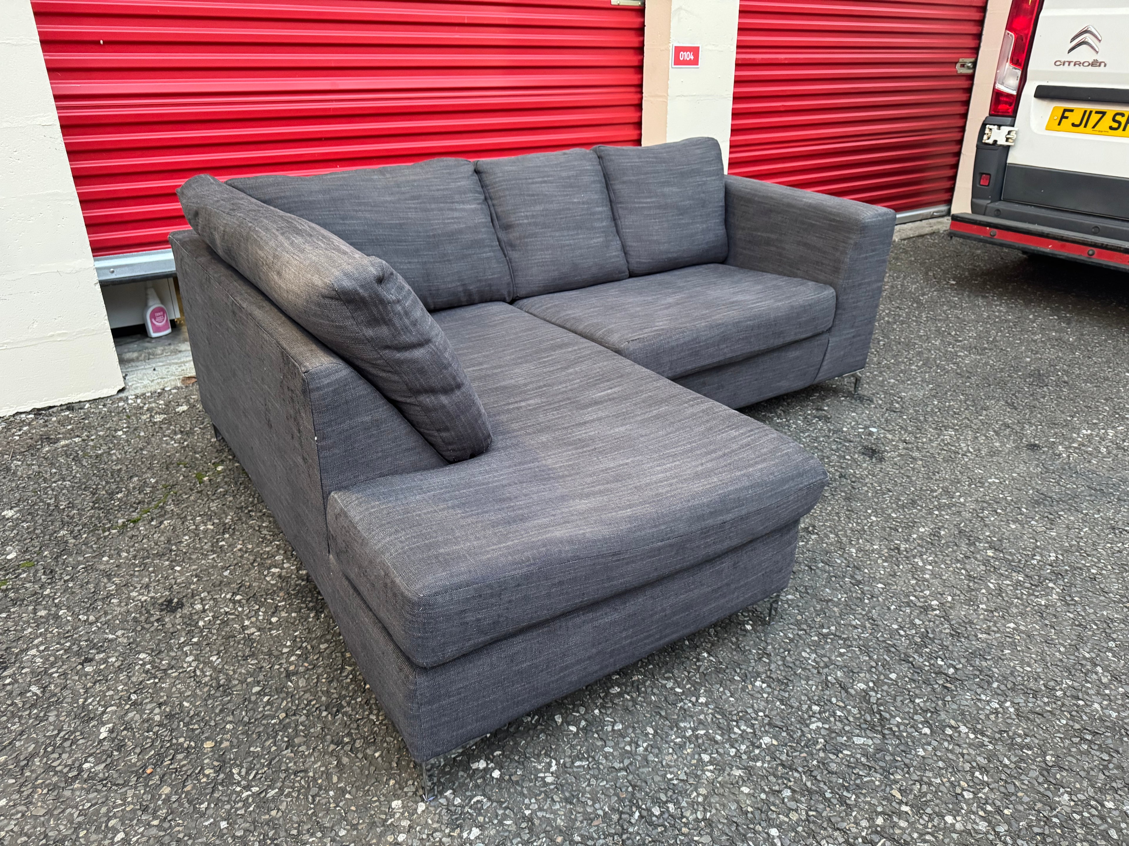 Dark Grey Corner Sofa