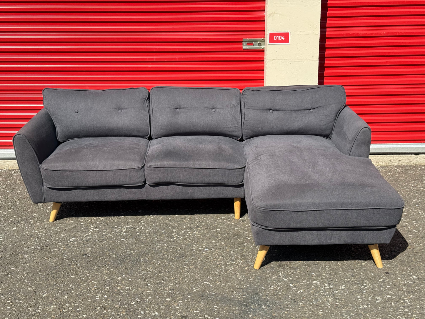 Dark Grey Corner Sofa