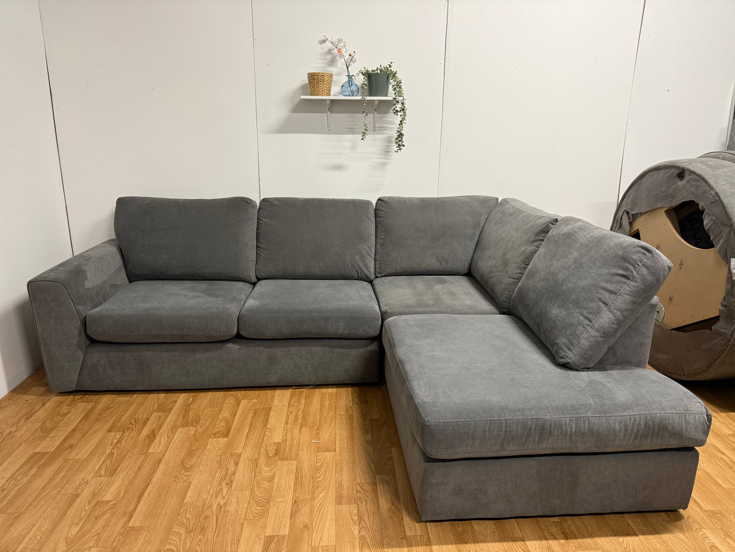 DFS Orka Grey Corner Sofa