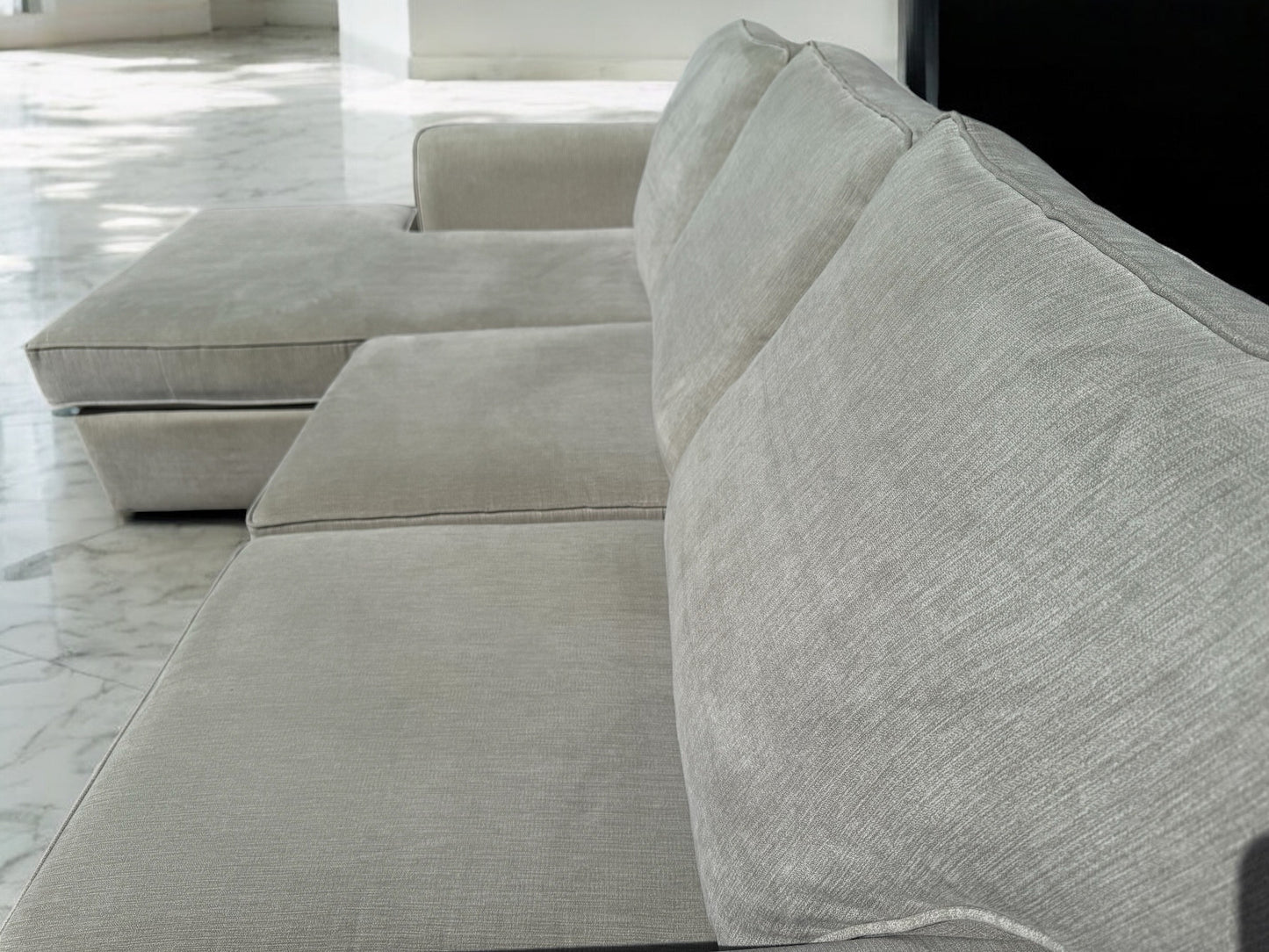 Light Grey Next L Shape Sofa