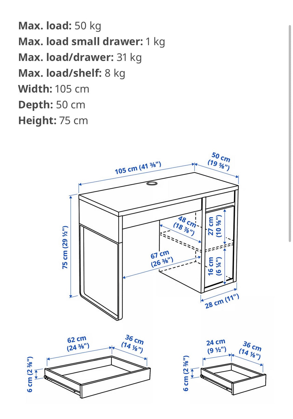 IKEA Micke Desk