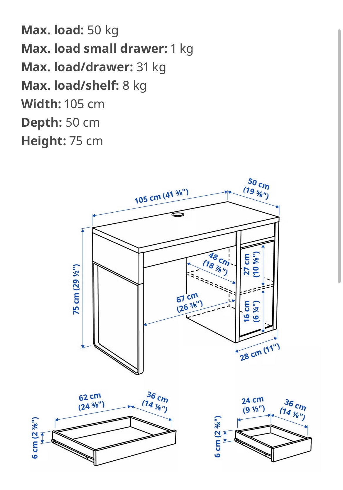 IKEA Micke Desk