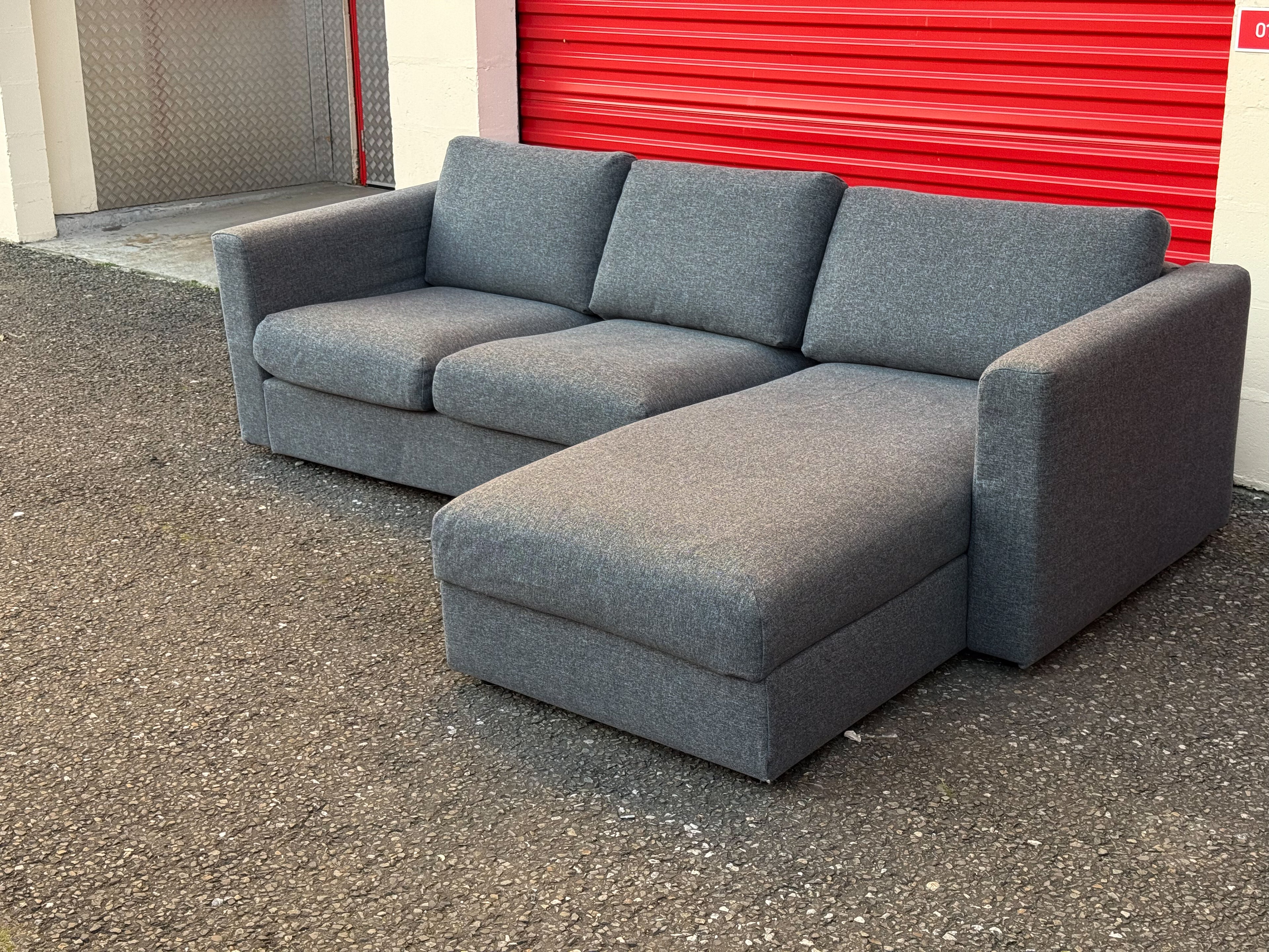 Grey IKEA Vimle Chaise Sofa