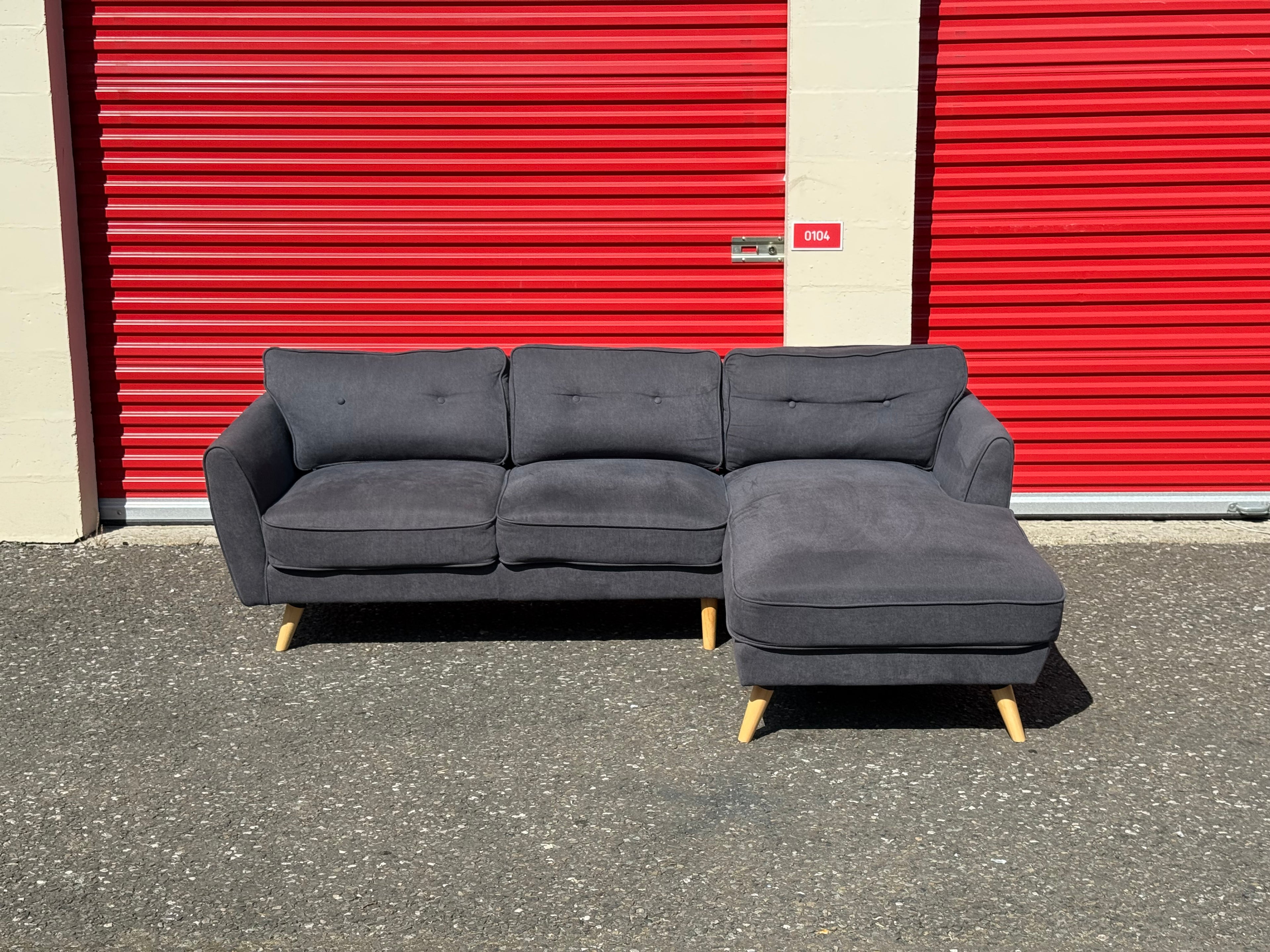 Dark Grey Corner Sofa