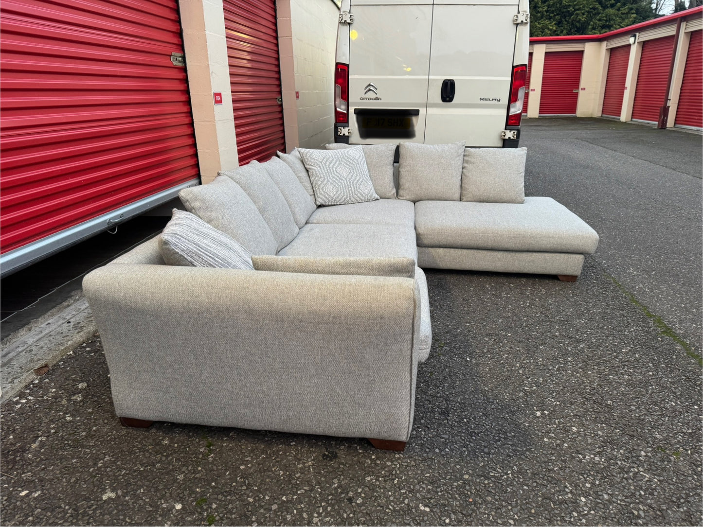 Grey DFS Corner Sofa