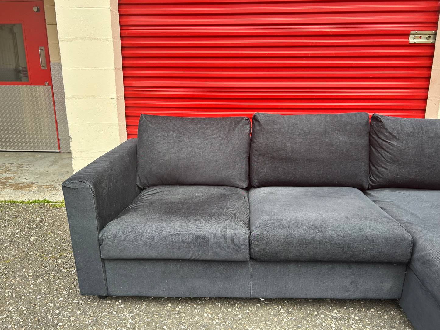 Dark Blue IKEA Vimle Corner Sofa