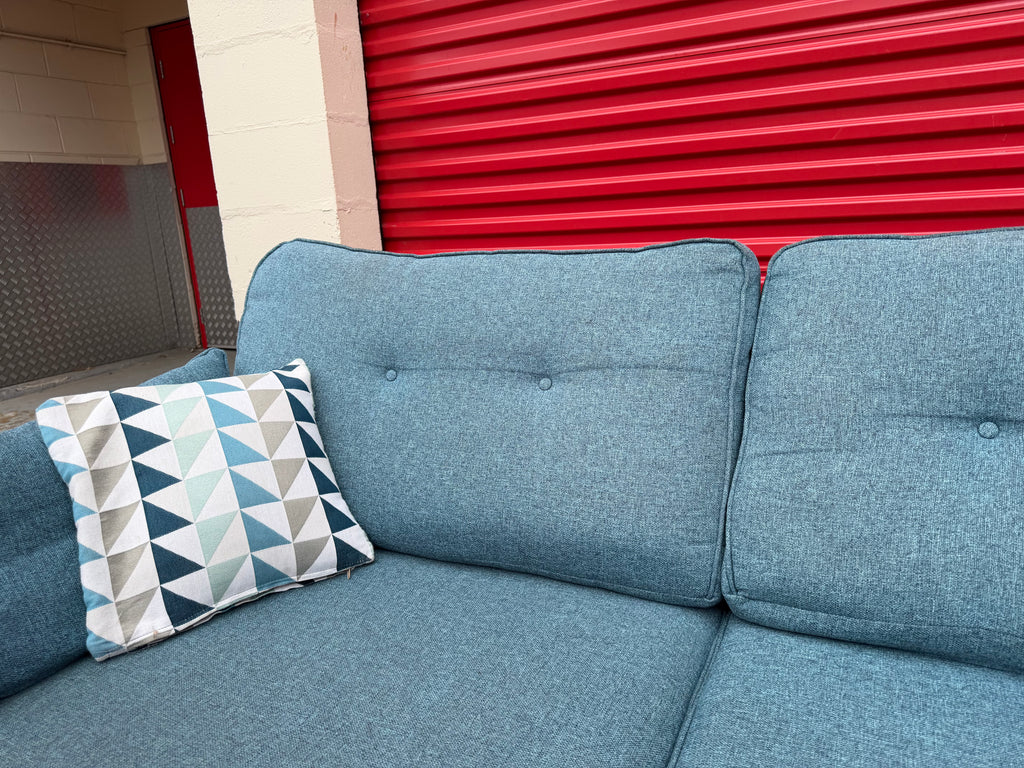 Blue French Connection 2 Seater Sofa