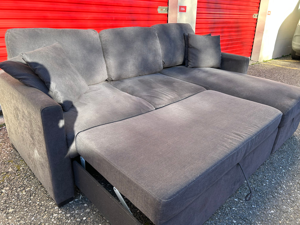 Dark Grey Habitat Corner Sofa Bed