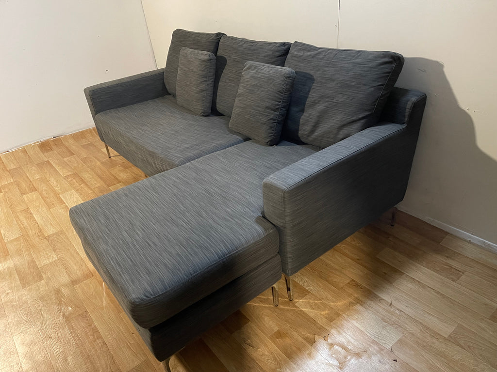 Grey Dwell L Shape Sofa