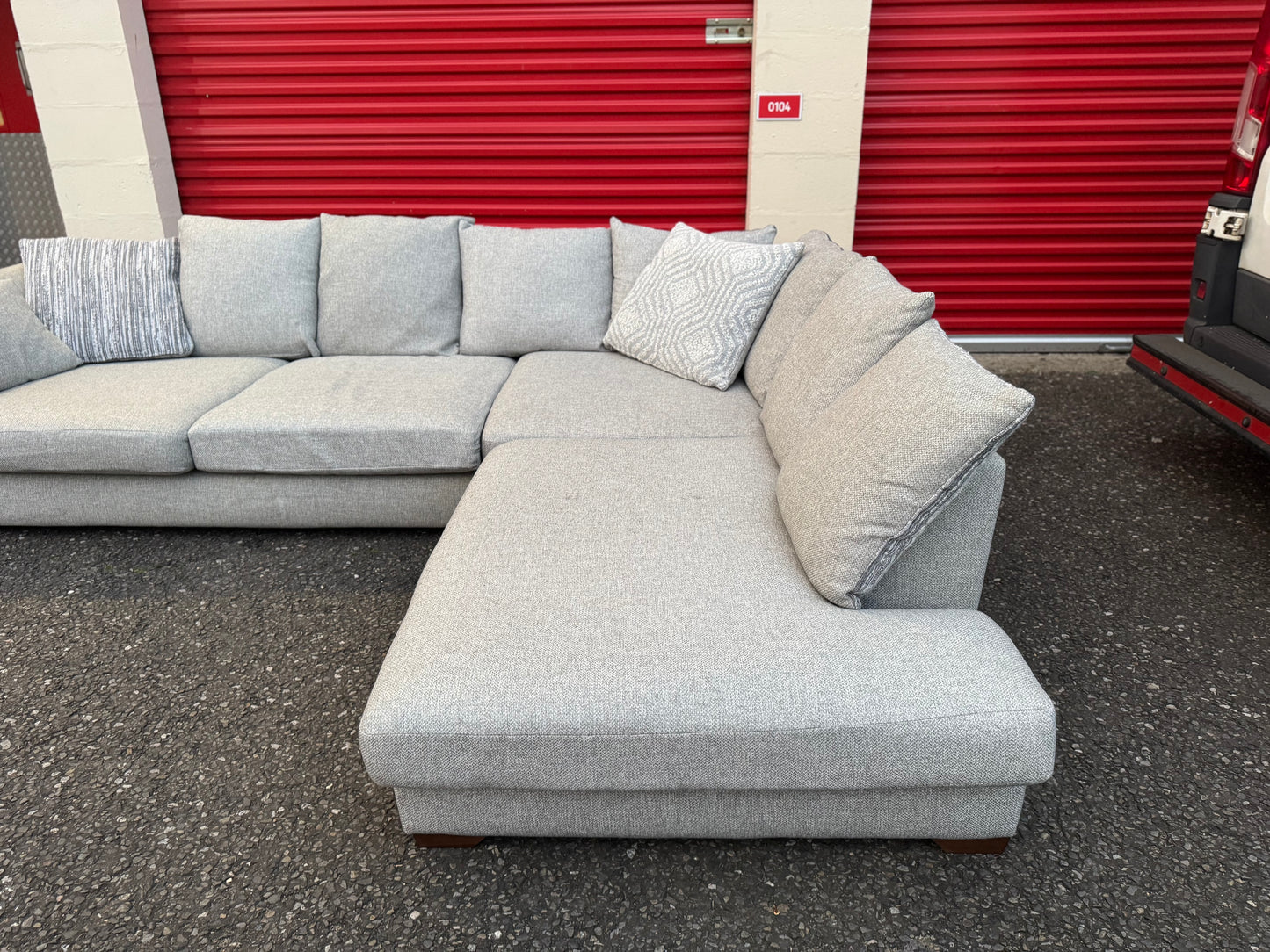 Grey DFS Corner Sofa