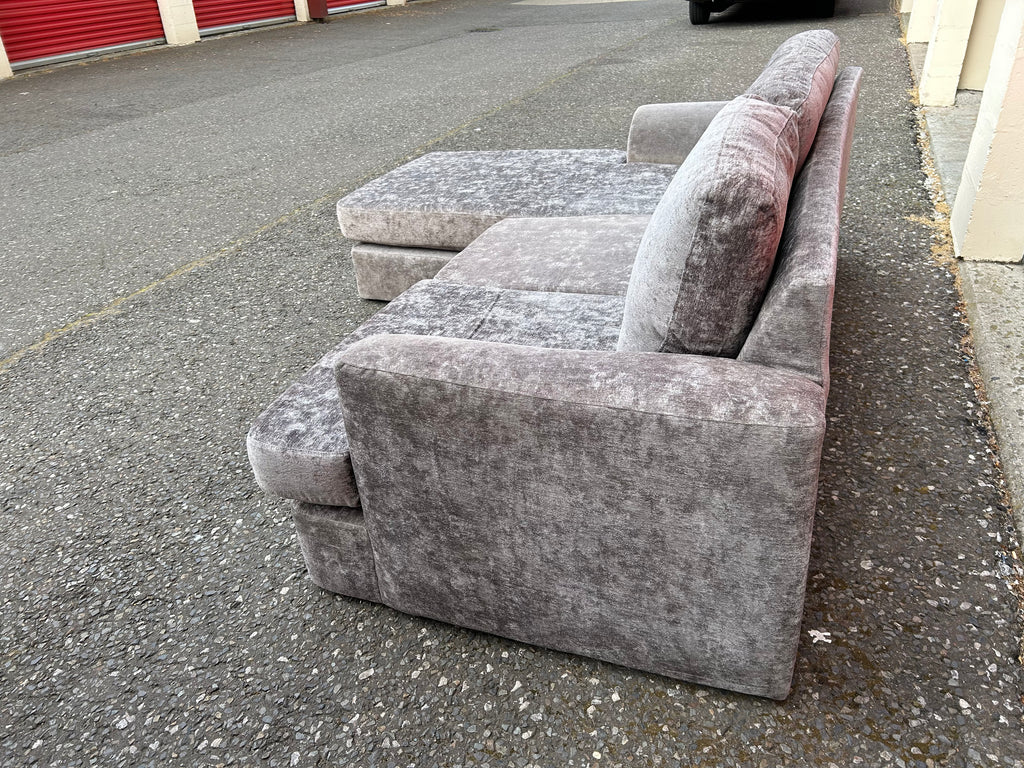 Next Crushed Velvet Corner Sofa