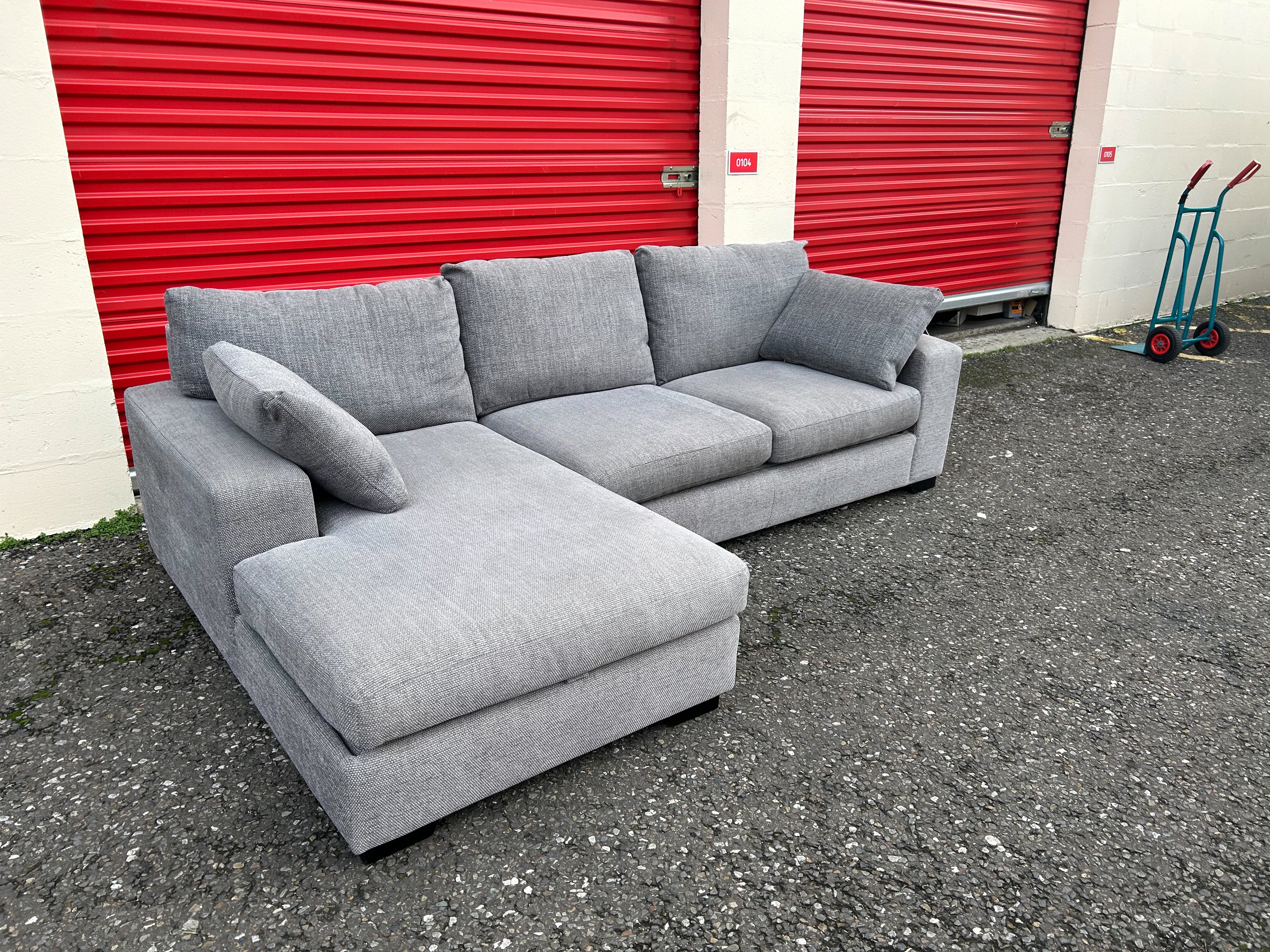 Grey Next Corner Sofa Bed