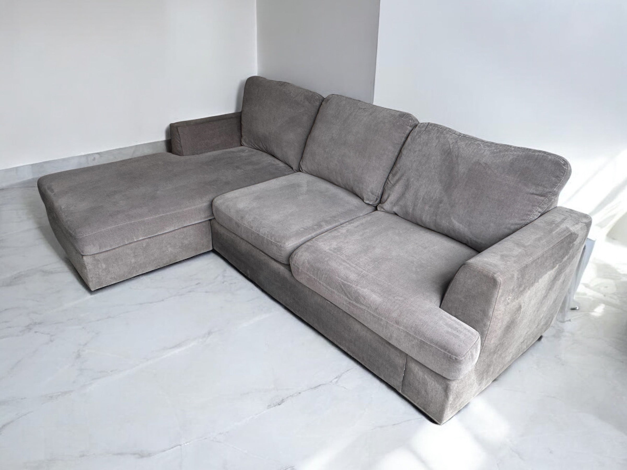 DFS Freya Grey Corner Sofa
