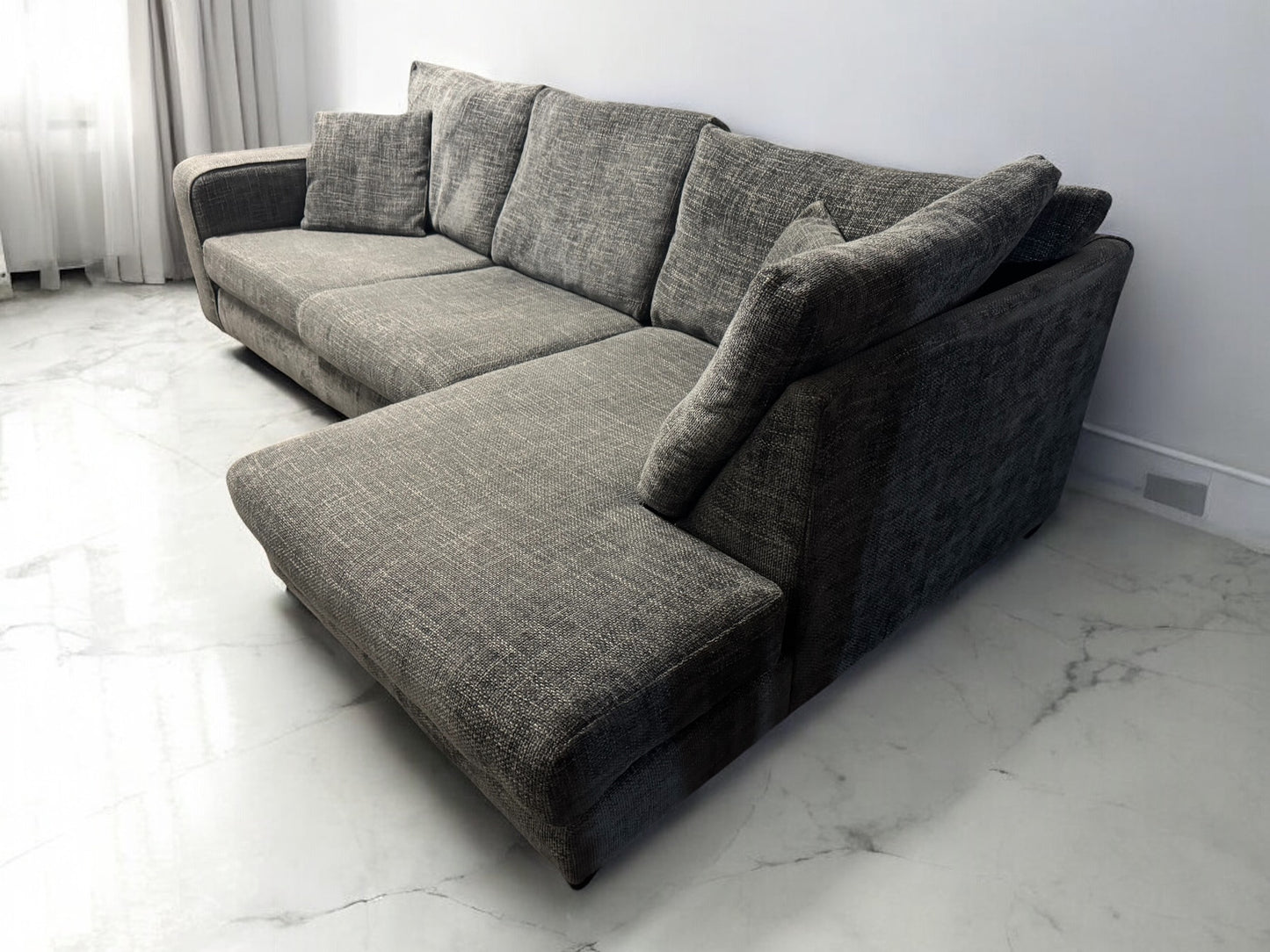 Grey Dunelm Corner Sofa