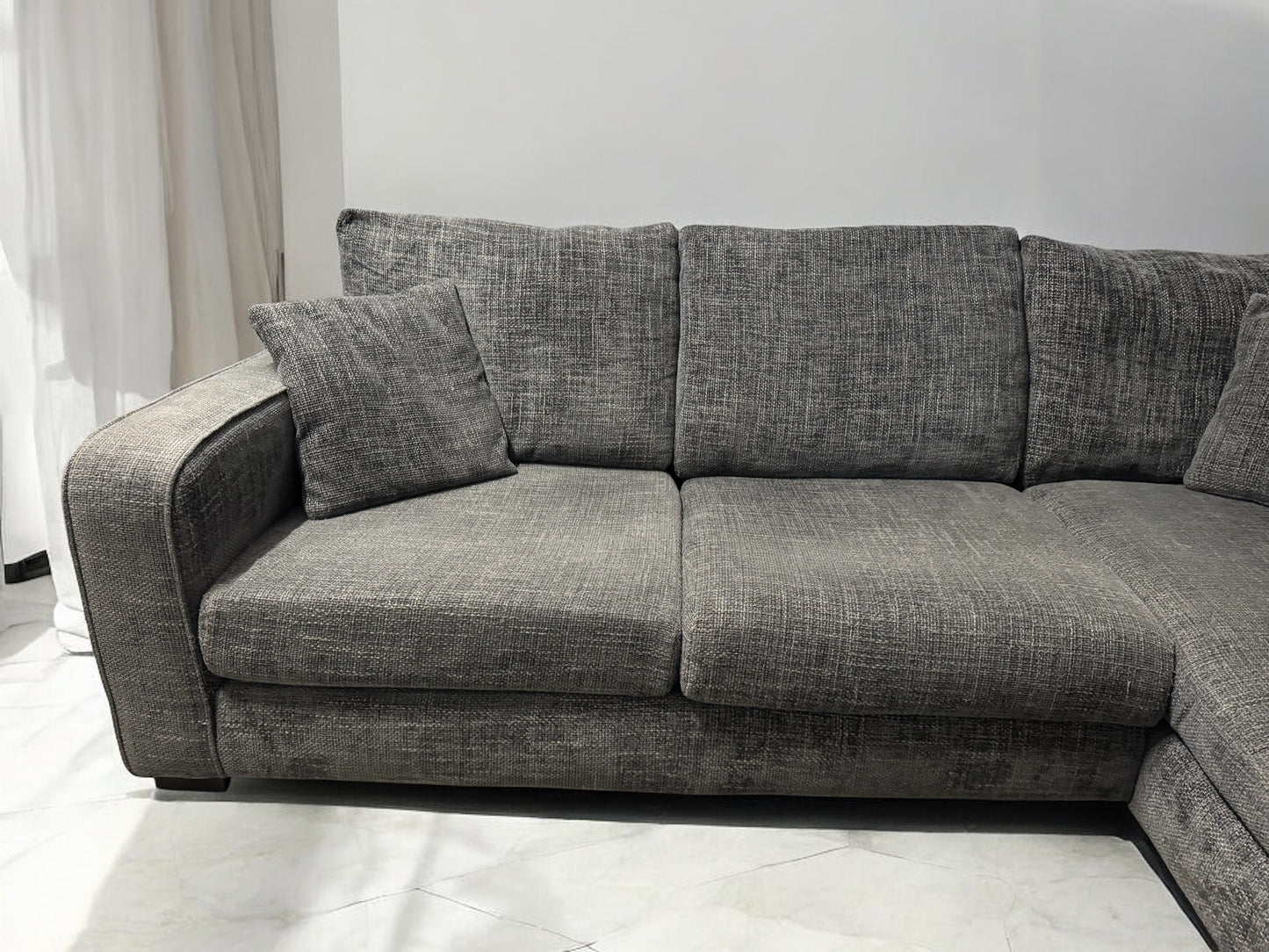 Grey Dunelm Corner Sofa