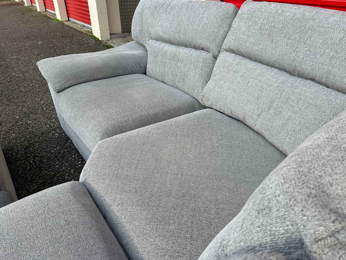 Oak Furniture Land Modular Corner Sofa & Footstool