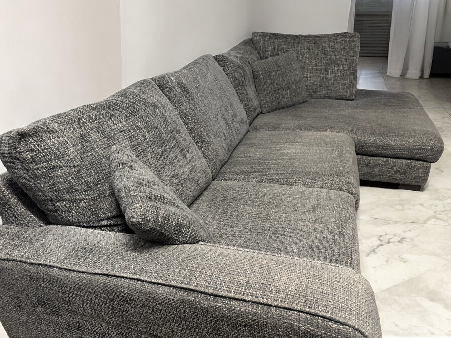 Grey Dunelm Corner Sofa