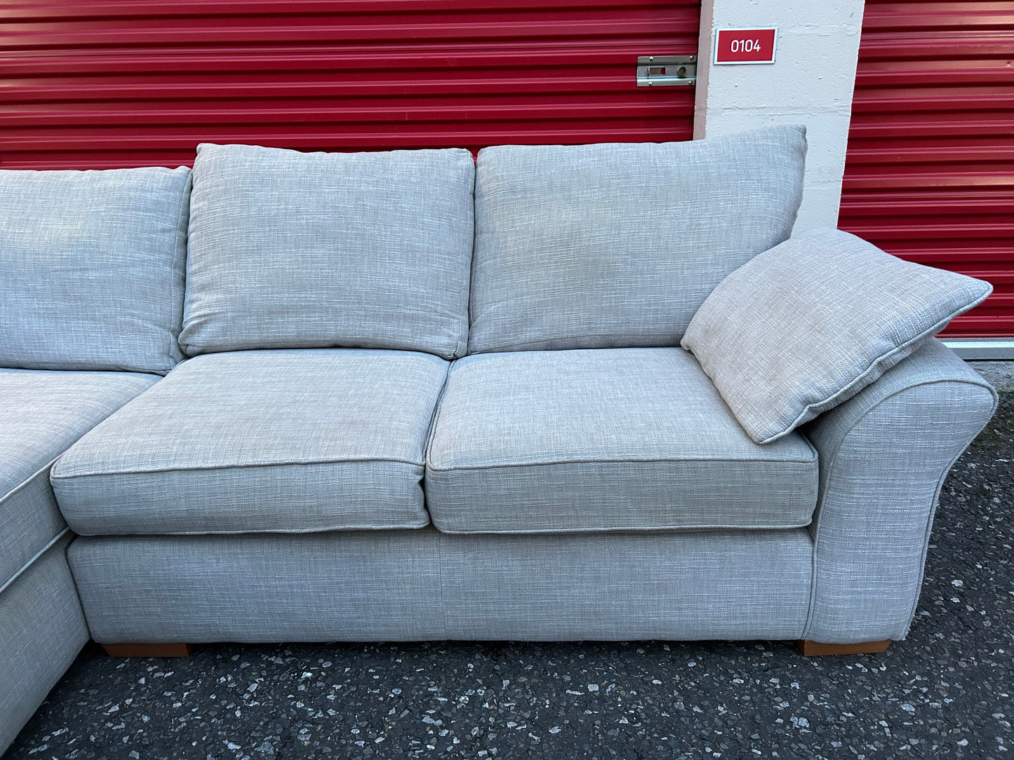 Next Stamford Light Grey Corner Sofa