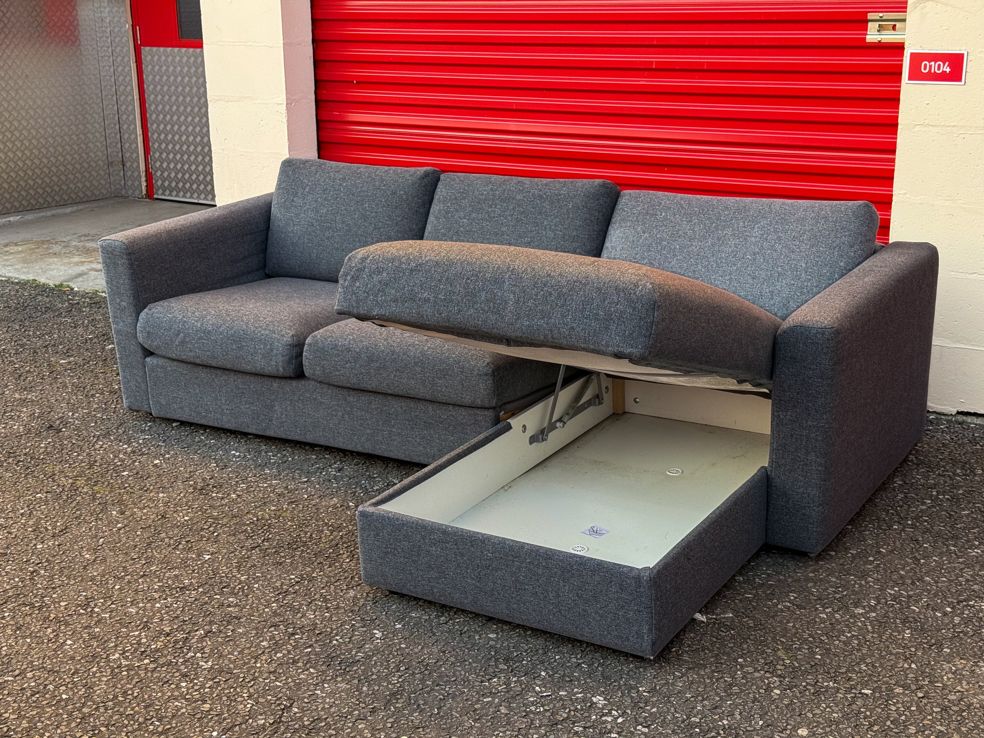 Grey IKEA Vimle Chaise Sofa