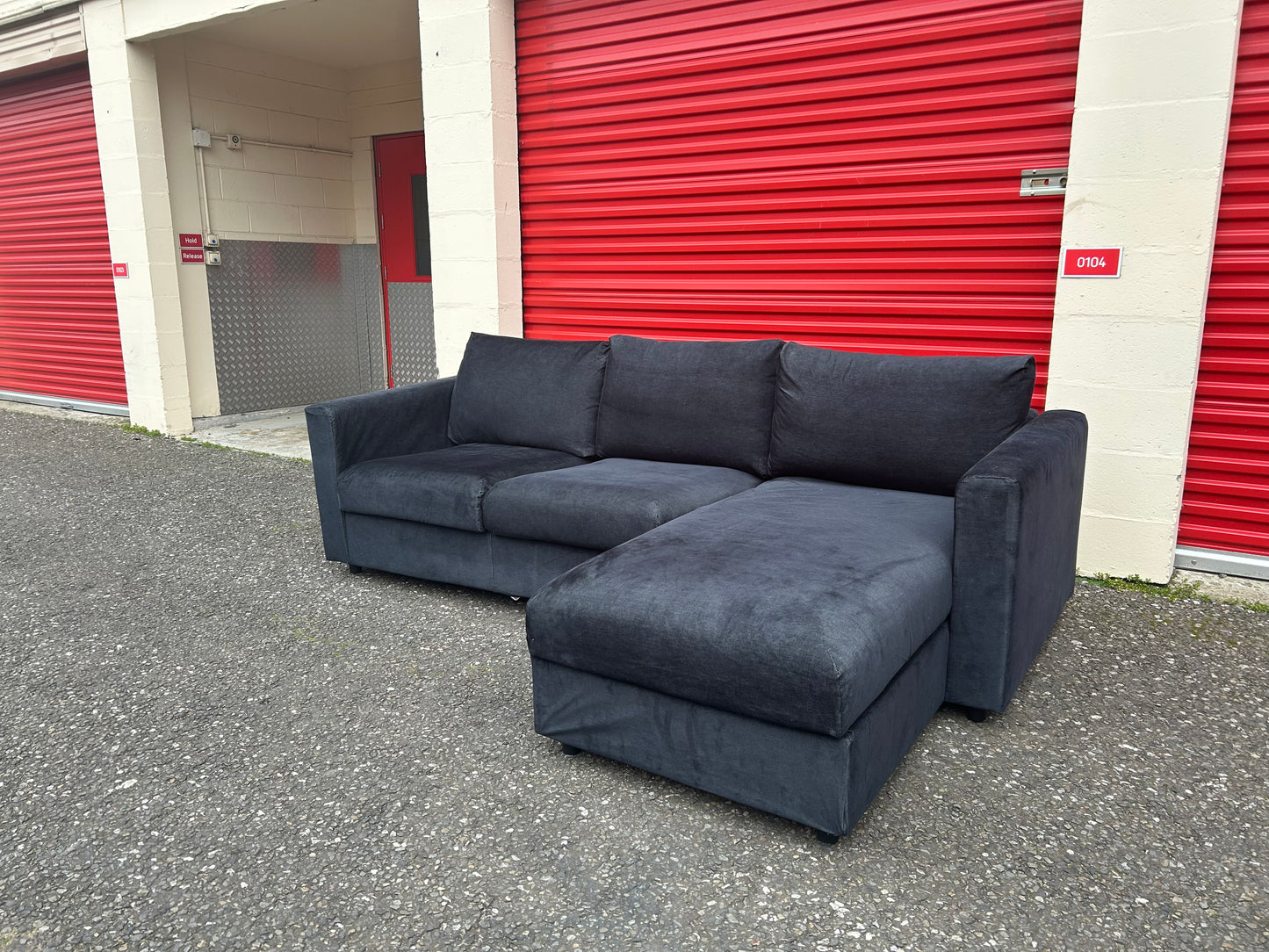 Dark Blue IKEA Vimle Corner Sofa