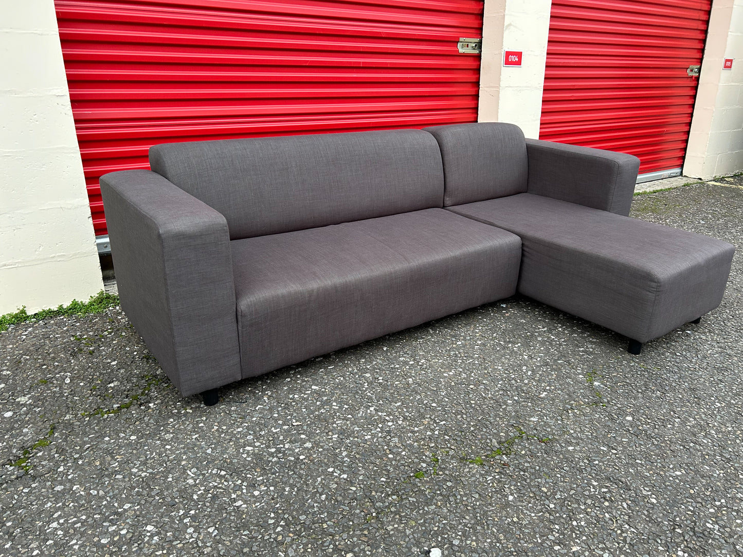 Grey L Shape Sofa