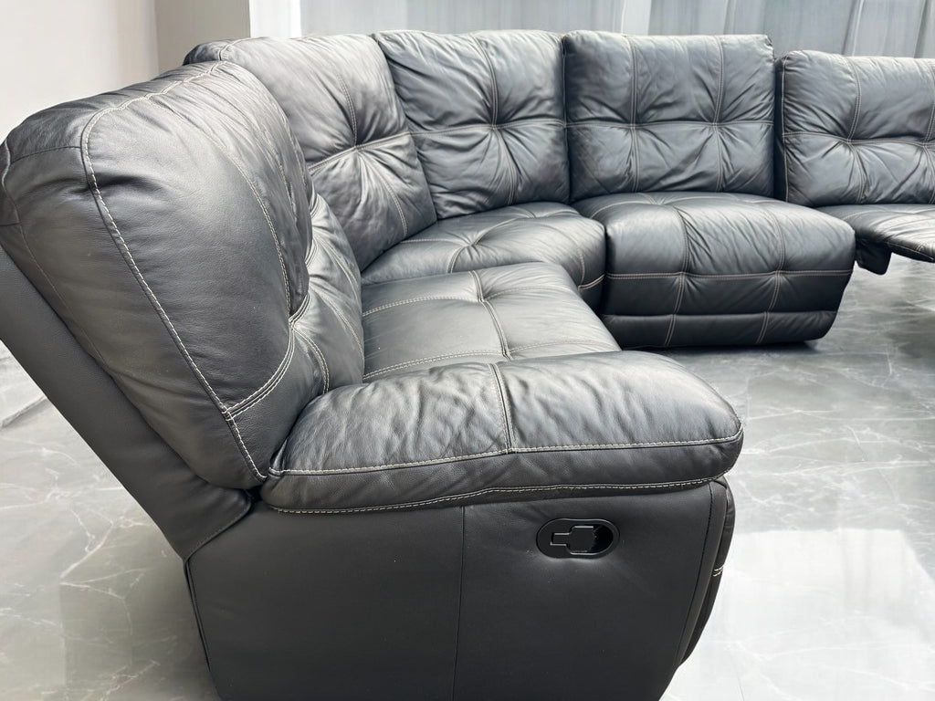 DFS Leather Recliner Sofa